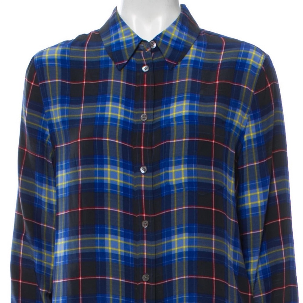 Equipment Silk Button Down Blouse